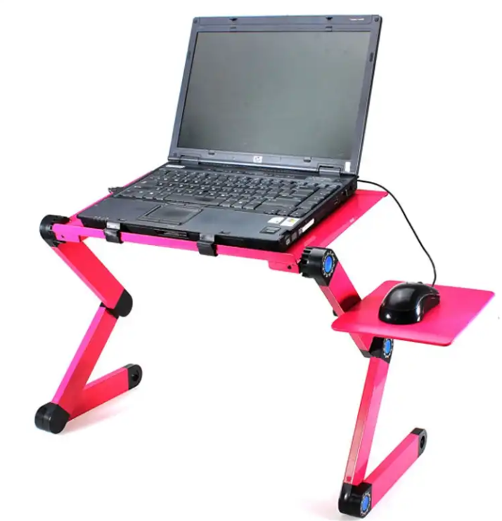 Soporte ajustable para laptop con ventilador dual